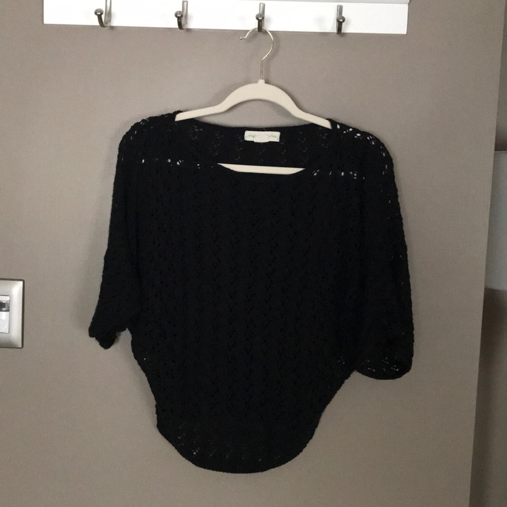 Urban Outfitters Crocheted Black Sweater
